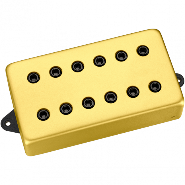 DiMarzio Custom Titan matte gold cover, black polepieces