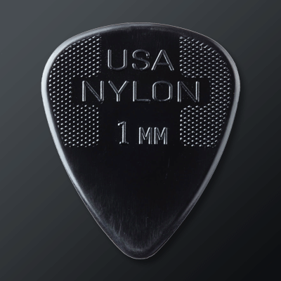 Dunlop Nylon kategoriakuva. Kuvassa Dunlop Nylon Standard 1mm -plektra.