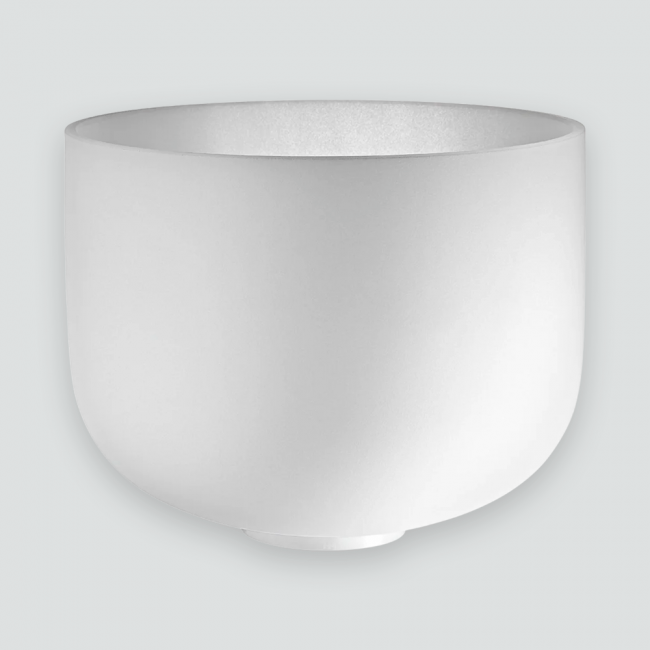 White Frosted kristalliäänimaljat 432 Hz.