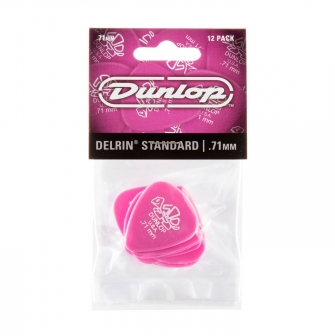 Dunlop Delrin 500 0.71mm -plektrat, 12kpl.