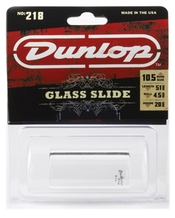 Dunlop 218 lasi slide myyntipakkauksessaan.