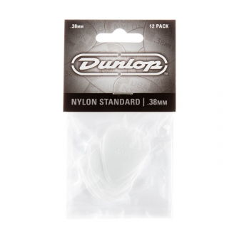 Dunlop Nylon Standard 0.38mm plektrat, 12kpl.
