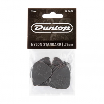 Dunlop Nylon Standard 0.73mm plektrat, 12kpl.