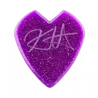 Kirk Hammett Jazz III -plektra Purple Sparkle.