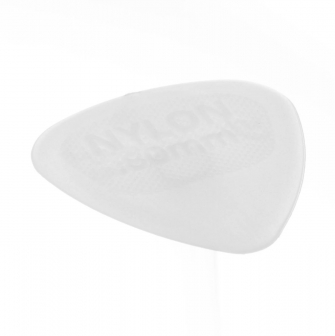 Dunlop Nylon Glow Standard 0.80mm plektra kulmasta kuvattuna.