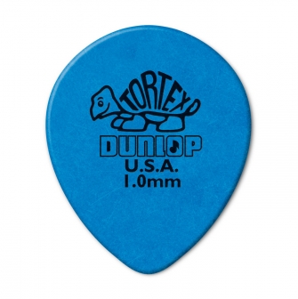 Dunlop Tortex Teardrop 1.00mm plektra.