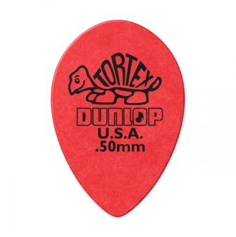 Dunlop Tortex Small Teardrop 0.50mm plektra.