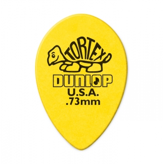 Dunlop Tortex Small Teardrop 0.73mm plektra.