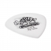 Dunlop Tortex Jazz III White 0.73mm plektra kulmasta kuvattuna.