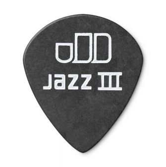 Tortex Jazz III Pitch Black 0.73 plektra takaa.