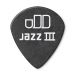 Tortex Jazz III Pitch Black 1.14 plektra takaa.