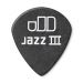 Tortex Jazz III Pitch Black 1.35 plektra takaa.