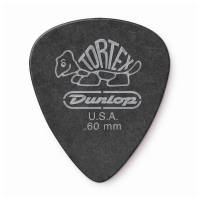 Dunlop 0.60mm Tortex Pitch Black plektra.