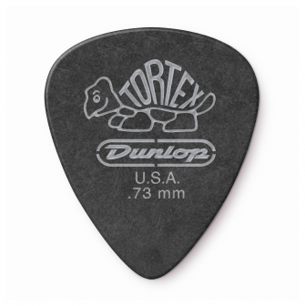 Dunlop 0.73mm Tortex Pitch Black plektra.