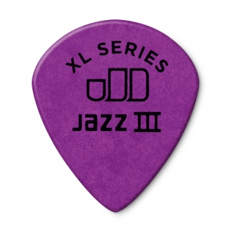 Dunlop Tortex Jazz III XL 1.14mm -plektra takaa.