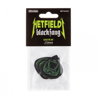 Dunlop 0,73mm Hetfield Black Fang plektrat, 6kpl.
