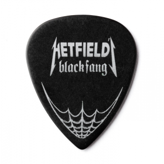 Dunlop 1.14mm Hetfield Black Fang plektra takaa.