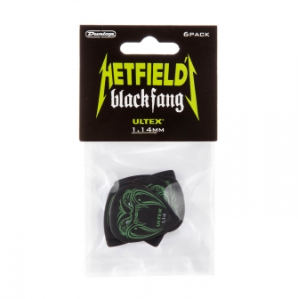 Dunlop 1.14mm Hetfield Black Fang plektrat, 6kpl.