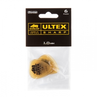 Dunlop Ultex Sharp 1.0mm -plektra, 6kpl.