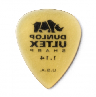 Dunlop Ultex Sharp 1.14mm -plektra takaa.