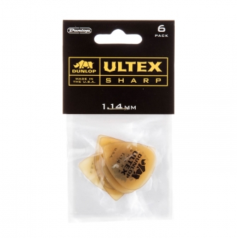 Dunlop Ultex Sharp 1.14mm -plektra, 6kpl.