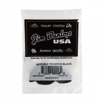 Dunlop Teckpick musta -alumiiniplektra 12kpl.