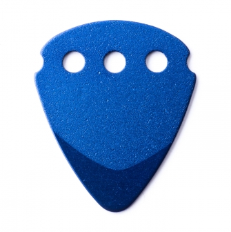 Teckpick Standard Blue Aluminum -plektra takaa.