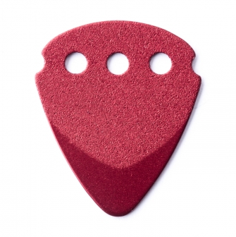 Teckpick Standard Red Aluminum -plektra takaa.