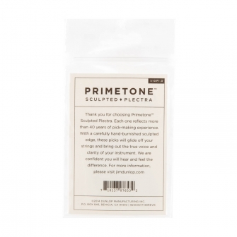 Primetone Standard Grip 1.00mm -plektrapussi takaa.