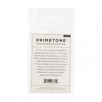 Primetone Standard Smooth 0,73mm plektrapussi takaa.