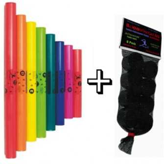 BoomWhackers Diatonic set + Oktaavitulpat (8 kpl).