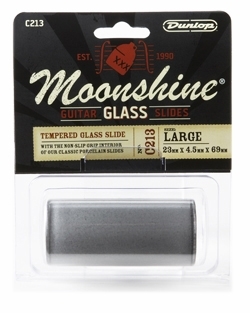 Dunlop Glass Moonshine slide C213 myyntipakkauksessaan.