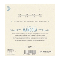 Daddario mandola kielisarja EJ72
