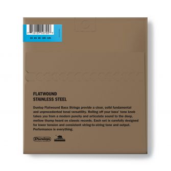 Dunlop Flatwound Short Scale 45-125
