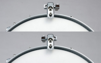 Tama MC8 clampin voi kiinnittää vanteeseen kahdella tavalla.