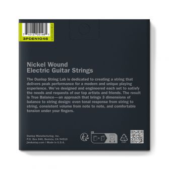 Dunlop 10-46 Value Pack Nickel Wound -paketti takaa.