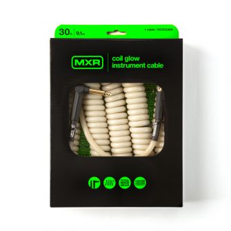 MXR Coil 3m Glow kierre-kitarajohto paketissa.