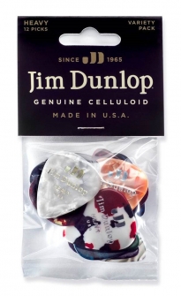 Dunlop Celluloid Heavy Variety Pack, 12kpl.