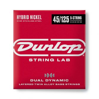 Dunlop Dual Dynamic Hybrid Nickel 45-125 5-kielisen basson kielet.