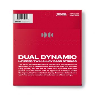 Dunlop Dual Dynamic Hybrid Nickel basson kielipaketti takaa.