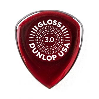 Dunlop Flow Gloss 3mm plektra takaa.
