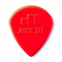 Dunlop Jazz III Nylon -plektra (punainen), 24kpl.