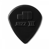 Dunlop Jazz III Stiffo -plektra (musta), 24kpl.