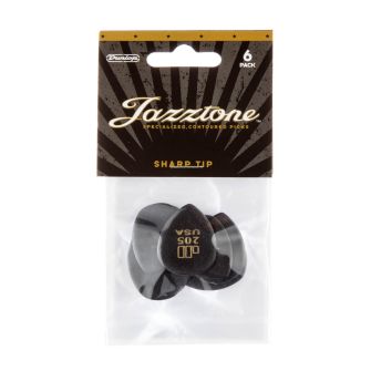 Dunlop Jazztone Point Tip 205 -plektrat, 6kpl.