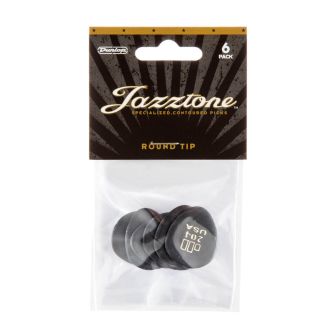 Dunlop Jazztone Round Tip 204 -plektrat, 6kpl