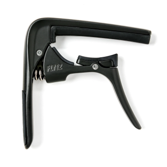 Dunlop Trigger Fly Capo 12-kieliselle, musta.