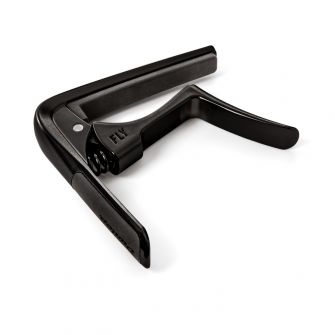 Dunlop Trigger Fly Capo kulmasta kuvattuna.