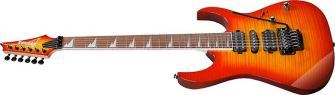 Ibanez RG470DXFM-CS RG Standard kitara kulmasta kuvattuna.