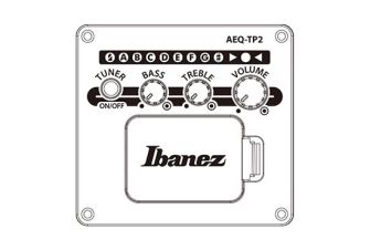 Ibanez AAD51CE-DVS kitaran kontrollit.