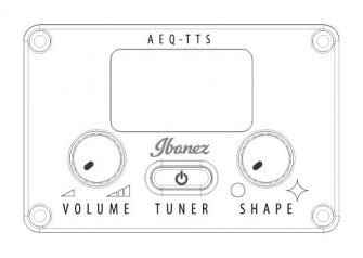 Ibanez AEG70L-TIH kitaran kontrollit.